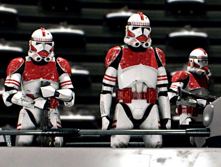 red armor clone trooper